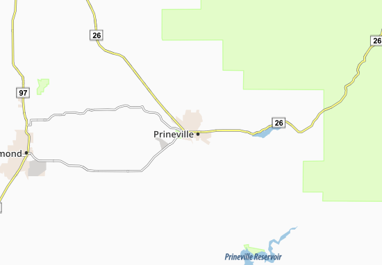 Karte Stadtplan Prineville
