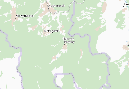Karte Stadtplan Novyye Polyany