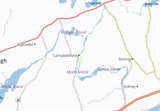 Kaart Plattegrond Campbellford
