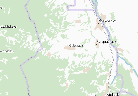 Kaart Plattegrond Gubskaya