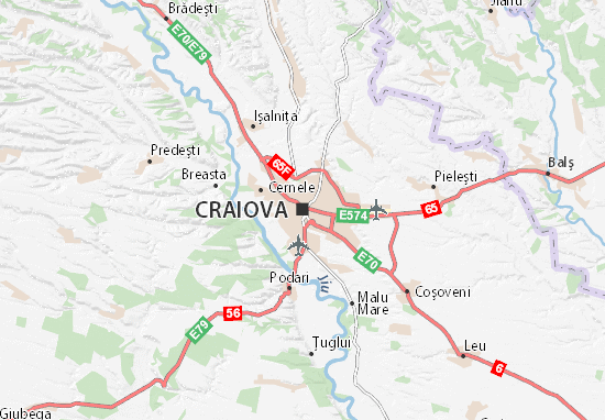 Karte Stadtplan Craiova