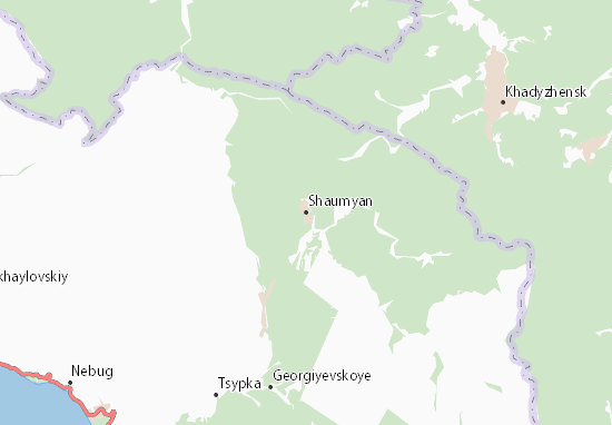 Karte Stadtplan Shaumyan