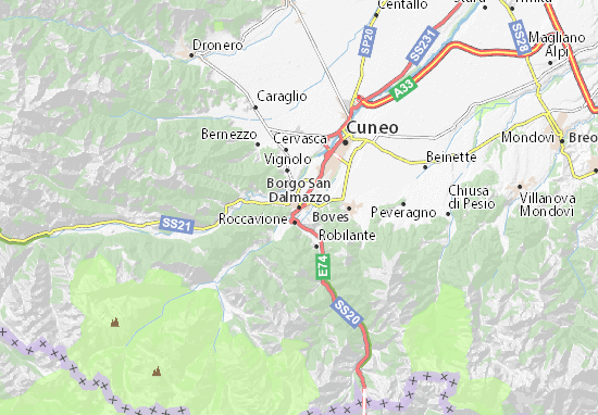 Mapa Plano Borgo San Dalmazzo