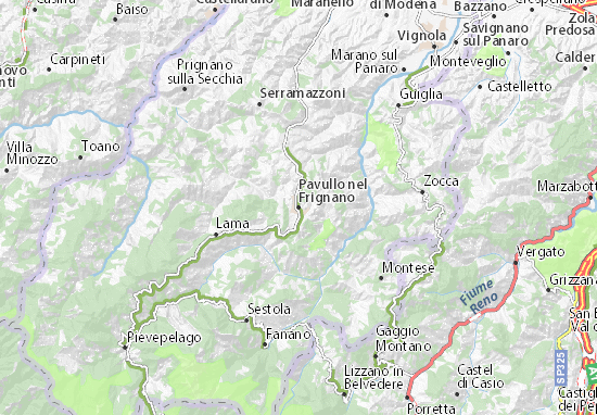 Mapas-Planos Pavullo nel Frignano