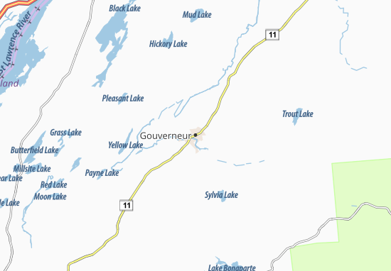 Mapa Gouverneur