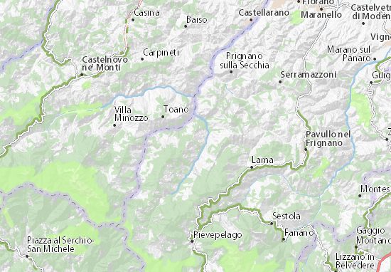 Montefiorino Map