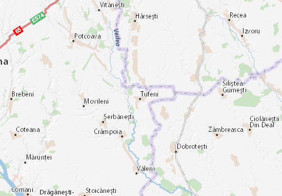 Mapa Tufeni