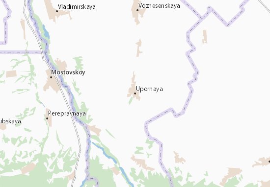 Upornaya Map