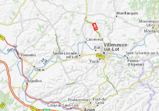 Sainte-Livrade-sur-Lot Map
