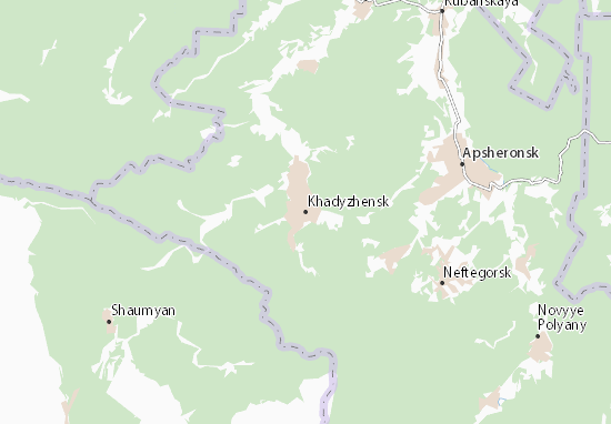Mapa Khadyzhensk
