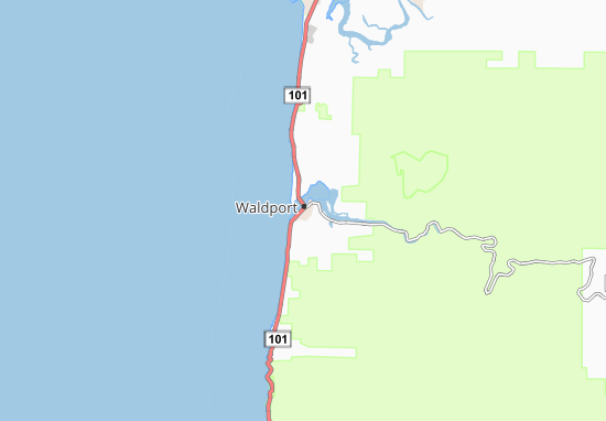 Mapa Waldport