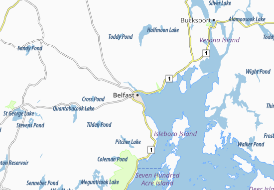 Karte Stadtplan Belfast