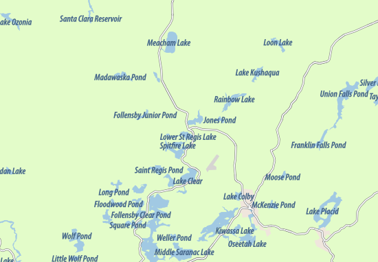 Karte Stadtplan Paul Smiths