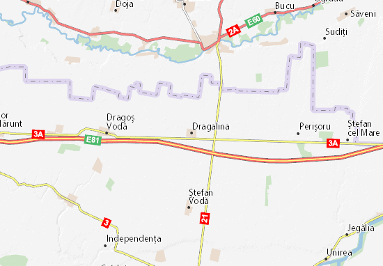 Karte Stadtplan Dragalina