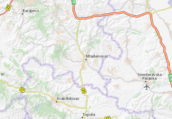 Carte-Plan Mladenovac
