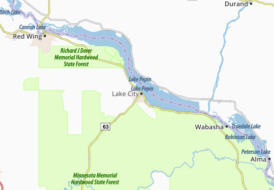 Kaart Plattegrond Lake City