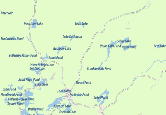 Karte Stadtplan Vermontville