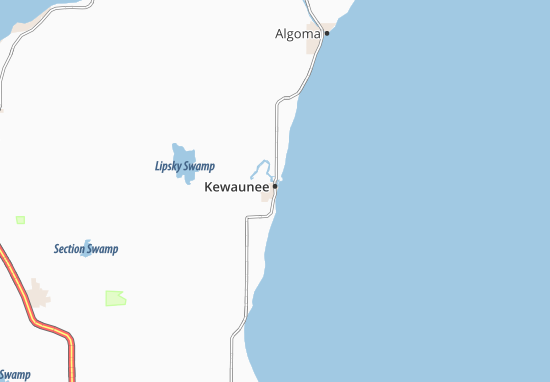 Karte Stadtplan Kewaunee