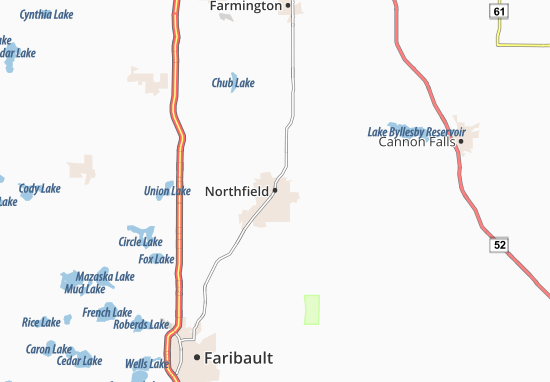 Kaart Plattegrond Northfield