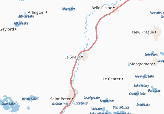 Le Sueur Map