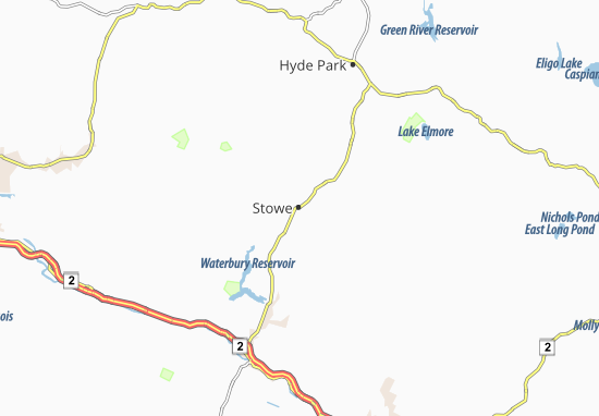 Karte Stadtplan Stowe