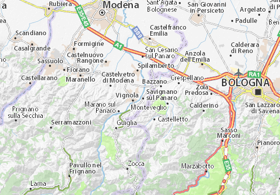 Karte Stadtplan Doccia