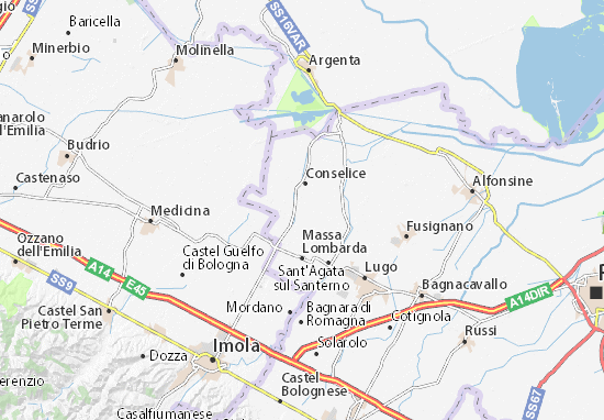 Karte Stadtplan San Patrizio