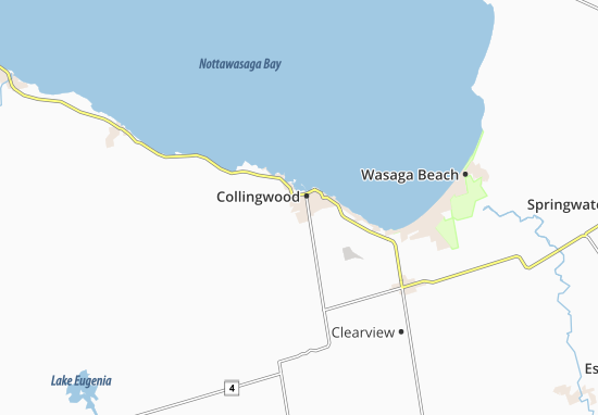 Karte Stadtplan Collingwood