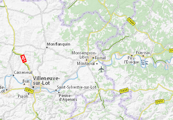 Monsempron-Libos Map