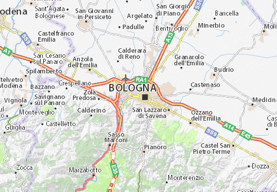 Karte Stadtplan Bologna