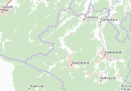 Kaart Plattegrond Kabardinskaya