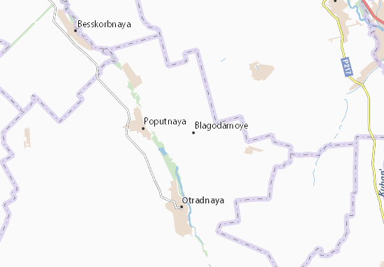 Mapa Blagodarnoye