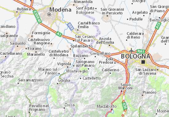 Karte Stadtplan Bazzano