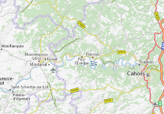 Puy-l&#x27;Évêque Map