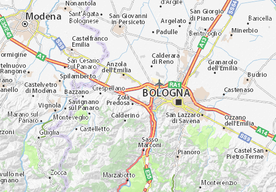 Karte Stadtplan Lavino di Sopra