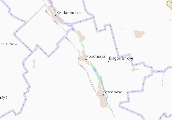Mapa Poputnaya