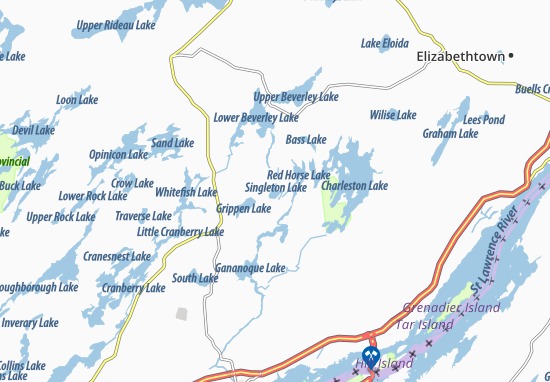 Mapa Rear of leeds and lansdowne