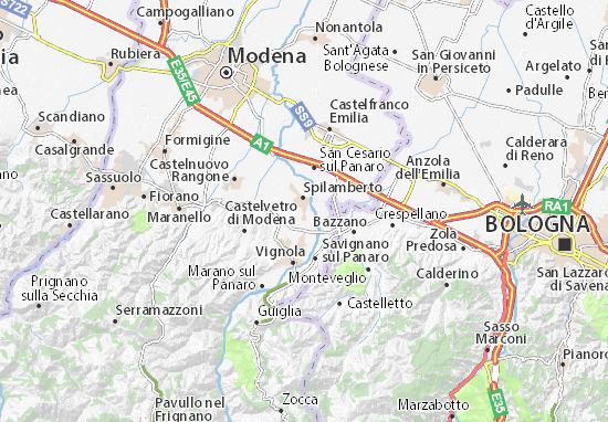 Karte Stadtplan San Pellegrino