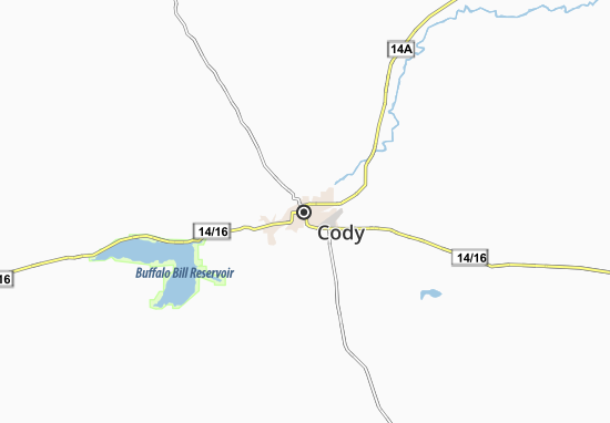 Kaart Plattegrond Cody