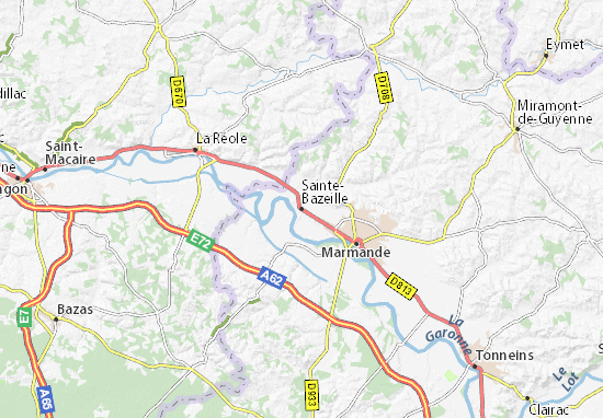 Carte-Plan Sainte-Bazeille