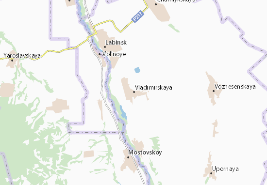 Karte Stadtplan Vladimirskaya