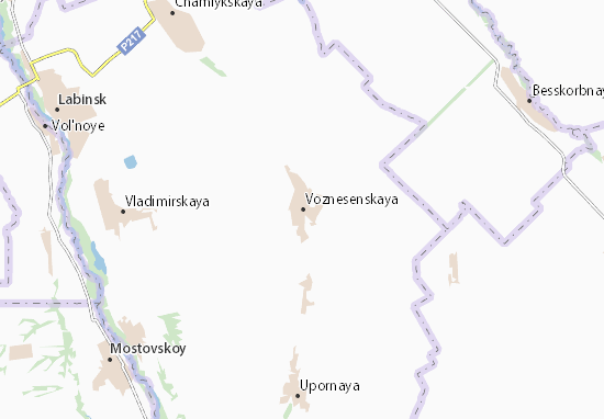 Kaart Plattegrond Voznesenskaya
