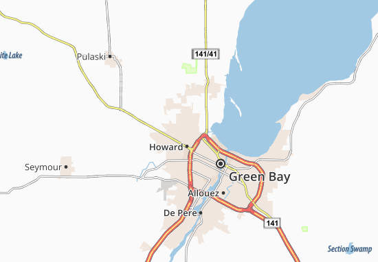 Karte Stadtplan Howard