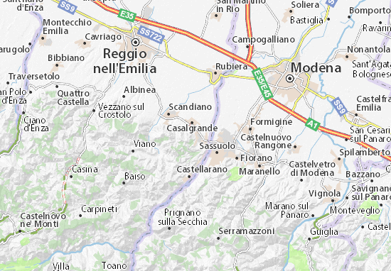 Karte Stadtplan Dinazzano