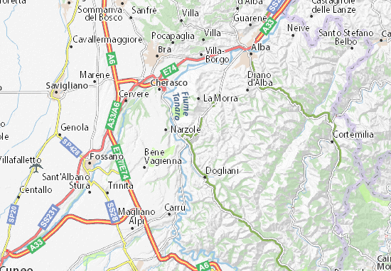 Karte Stadtplan Novello