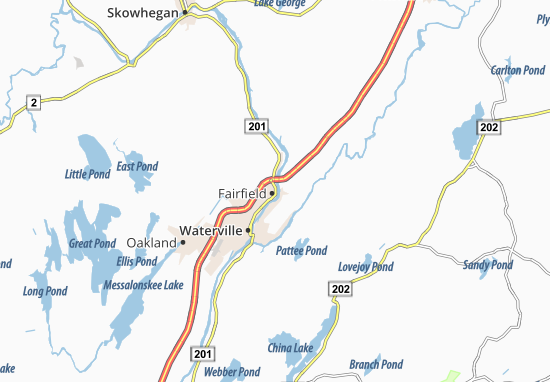 Karte Stadtplan Fairfield