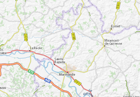 Carte-Plan Caubon-Saint-Sauveur