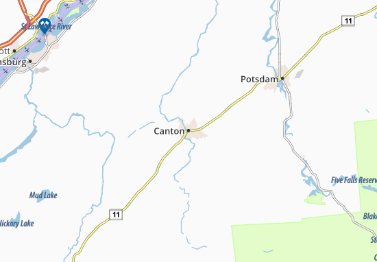 Kaart Plattegrond Canton
