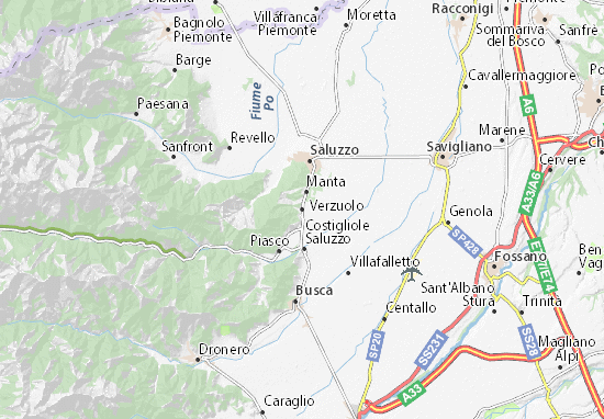 Verzuolo Map