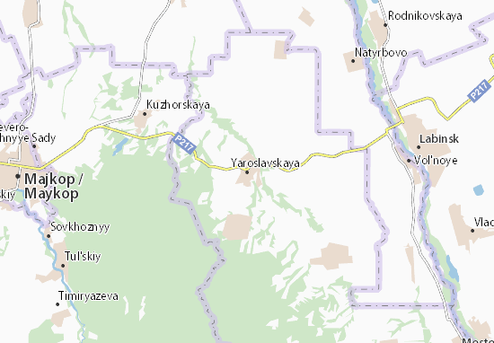 Karte Stadtplan Yaroslavskaya